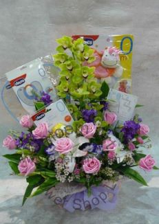 Baby Gift - Flower Arrangement - CODE 4121